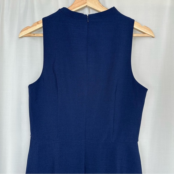 Maggy London Alex Sleeveless Midi Dress Size 4 Blue Event Occasion Party Classy - Picture 5 of 16